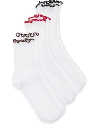 BP. - Assorted 3-Pack Contrast Trim Lettuce Edge Crew Socks - Lyst