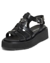 Prada - Platform Cage Sandal - Lyst