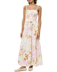 FRNCH - Chance Ruffle Smocked Bodice Maxi Sundress - Lyst