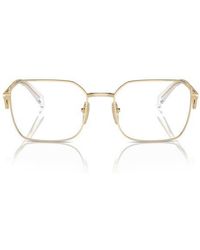 Prada - 55Mm Irregular Optical Glasses - Lyst