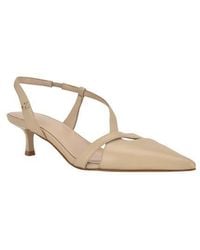 Calvin Klein - Arlanna Slingback Pointed Toe Kitten Heel Pump - Lyst