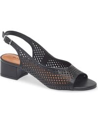 BOTTER - Botelsa Perforated Open Toe Slingback Pump - Lyst