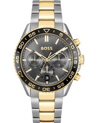 BOSS - Runner Chronograph Bracelet Watch - Lyst