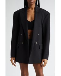 Dion Lee - Oversize Double Breasted Stretch Wool Blazer - Lyst