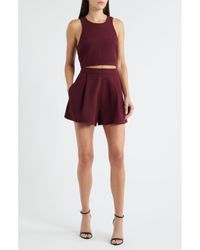 Black Halo - Sanibel Crop Top & High Waist Shorts Set - Lyst