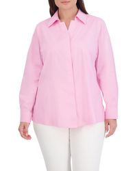 Foxcroft - Taylor Long Sleeve Stretch Button-up Shirt - Lyst
