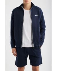 BOSS - Authentic Cotton Track Jacket - Lyst
