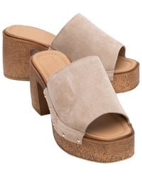 Forever & Always Shoes - Pull Leather Platform Mules - Lyst