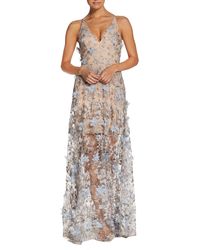 dress the population sidney embellished lace gown