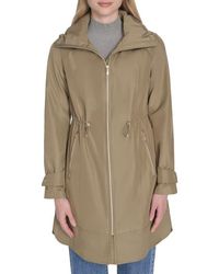 Cole Haan - Travel Packable Hooded Rain Jacket - Lyst