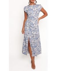 Petal & Pup - Lisbeth Floral Print Midi Dress - Lyst