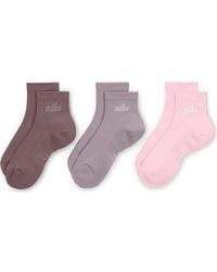 Nike - Everyday Elevated Assorted 3-Pack Ankle Socks - Lyst