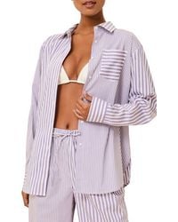 Solid & Striped - The Avril Button-Up Cover-Up Shirt - Lyst