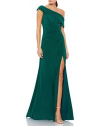Ieena for Mac Duggal - Ruched One-shoulder Trumpet Gown - Lyst
