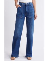 Mother - The Patch Maven Heel Wide Leg Jeans - Lyst