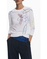Desigual - Floral Crewneck Sweater - Lyst
