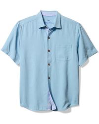 Tommy Bahama - Birdie Of Paradise Embroidered Short Sleeve Silk Button-Up Shirt - Lyst