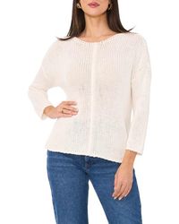 Vince Camuto - Seam Open Stitch Sweater - Lyst