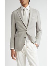 Eleventy - Single Breasted Stretch Wool Sport Coat - Lyst