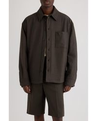 Jacquemus - La Chemise Boulanger Padded Stretch Virgin Wool Shirt Jacket - Lyst