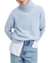 Mango - Rib Turtleneck Sweater - Lyst