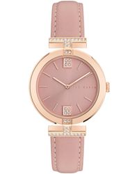 Ted Baker - Iconic Faux Leather Strap Watch - Lyst