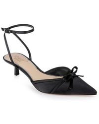 Badgley Mischka - Talasia Ankle Strap Pointed Toe Kitten Heel Pump - Lyst