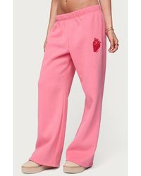Edikted - Strawberry Babe Sweatpants - Lyst