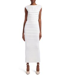 Alaïa - Tube Layered Stripe Dress - Lyst