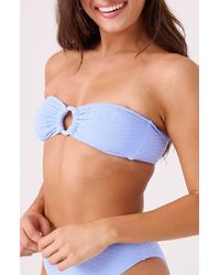 Roxy - Haleiwa Bandeau Bikini Top - Lyst