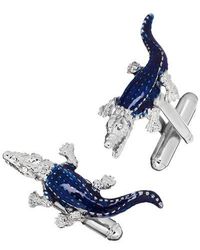 Link Up - Brightly Colored Crocodile Cufflinks - Lyst