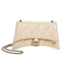 Balenciaga - Crush Quilted Crinkle Leather Wallet On A Chain - Lyst