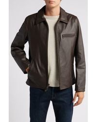 Schott Nyc - Waxy Cowhide Leather Moto Jacket - Lyst