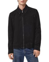 AllSaints - Rhone Suede Jacket - Lyst