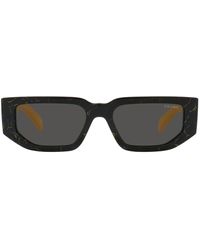 Prada - 56mm Rectangular Sunglasses - Lyst