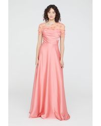 THEIA - Luella Shawl Draped Gown - Lyst