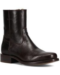Frye - Campus Leather Plain Toe Zip Boot - Lyst