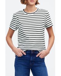 Madewell - Perfect Stripe Cotton Crewneck T-Shirt - Lyst