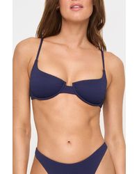 LSPACE - Belle Underwire Pucker Textured Bikini Top - Lyst