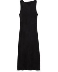 Mango - Side Slit Sleeveless Cupro Blend Dress - Lyst