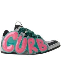 Lanvin - Curb Patch Sneakers - Lyst