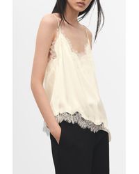 Mango - Tity Lace Trim Camisole - Lyst