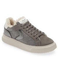 Voile Blanche - Lipari Genuine Shearling Lined Sneaker - Lyst