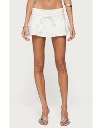 Edikted - Bodhi Flare Stretch Cotton Blend Micro Skort - Lyst