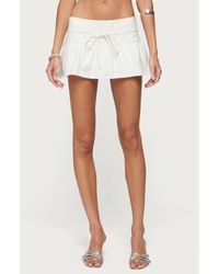 Edikted - Bodhi Flare Stretch Cotton Blend Micro Skort - Lyst