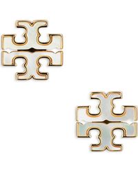 Tory Burch - Kira Mother-Of-Pearl Stud Earrings - Lyst