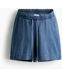 H&M - Mama Denim Drawstring Shorts - Lyst