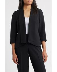 Kasper - Shawl Collar Open Front Jacket - Lyst