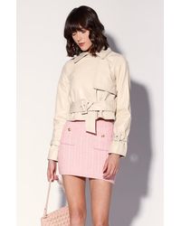 Walter Baker - Rexa Short Leather Trench Jacket - Lyst