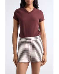 Veronica Beard - Devin Short Sleeve V-Neck Tee - Lyst